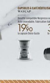 1990  la capsule Dolce Gusto 