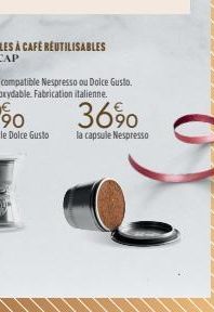 36%0  la capsule Nespresso 