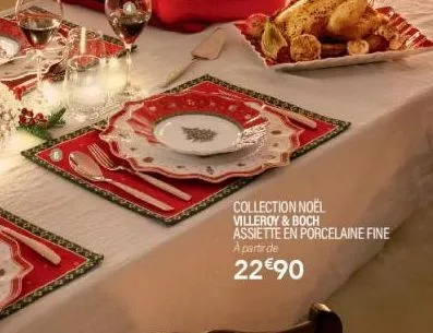 collection noël villeroy & boch assiette en porcelaine fine a partir de  22€90 