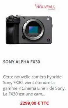 caméras sony