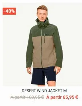 -40%  desert wind jacket m à partir 109,95 € à partir 65,95 € 