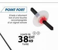 POINT FORT  8 leds s'allument lors d'une touche accompagnée d'un signal sonore  partir de 0 €HT  l'unité 