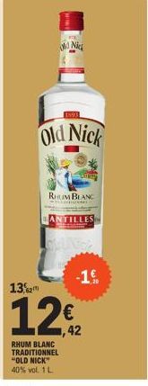 rhum blanc Old Nick