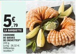 queues de crevettes 