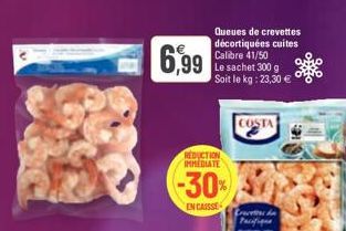 queues de crevettes Costa