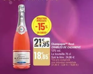 champagne rosé charles de cazanove