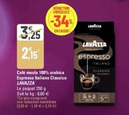 café moulu lavazza