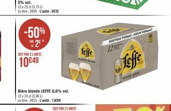 bière blonde Leffe