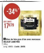 bloc de foie gras Labeyrie