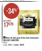 bloc de foie gras labeyrie