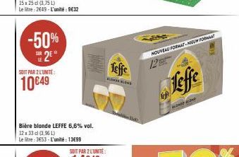 bière blonde Leffe