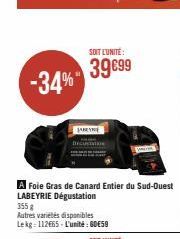 -34%  SOIT L'UNITÉ:  39€99  