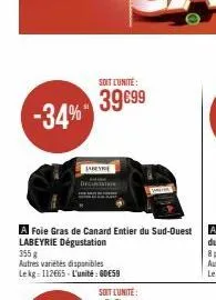 -34%  soit l'unité:  39€99  