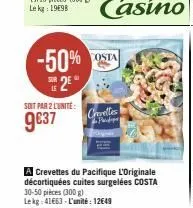 crevettes costa