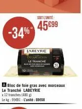 bloc de foie gras labeyrie