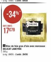 bloc de foie gras Labeyrie