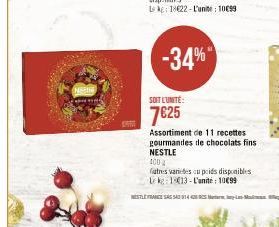 chocolats Nestlé