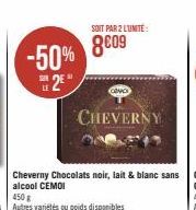 -50% 809  2⁰  SOIT PAR 2 L'UNITÉ  CHEVERNY  CONO 