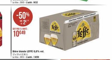 bière blonde Leffe