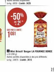 promos La fournée dorée