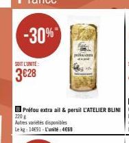 -30%  SOIT L'UNITÉ:  3€28  prifuon  d 