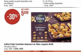 SOIT L'UNITE!  5098  Blini  Ve  TI  Ambiance de Fêtes  100 2000-