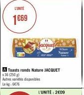 toasts Jacquet