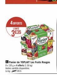 panier Yoplait