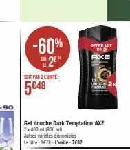 gel douche Axe