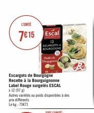 escargots Escal