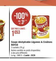 légumes Royco