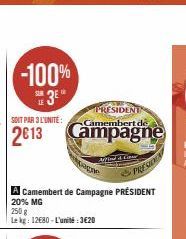 camembert Président