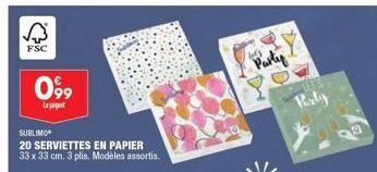 serviettes en papier 