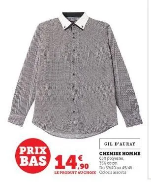 chemise homme 