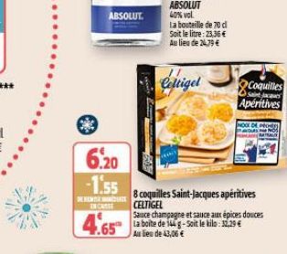 coquilles Saint-Jacques Absolut