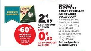 soldes Saint Agur