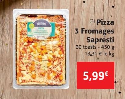 Pizza 3 Fromages Sapresti