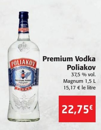 Premium vodka Poliakov