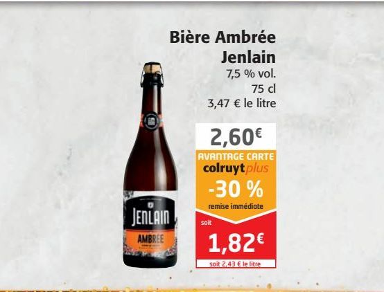 Bière Ambrée Jenlain