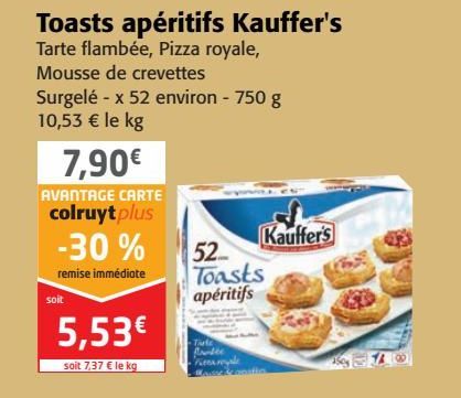 Toasts apéritifs Kauffer's