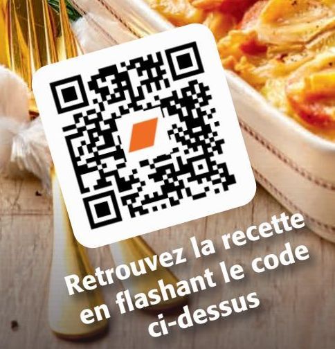 La Recette en flashant le code ci-dessus