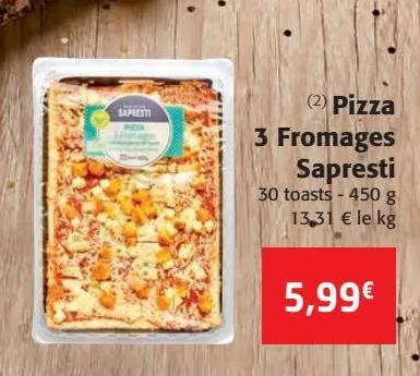 pizza 3 fromages sapresti