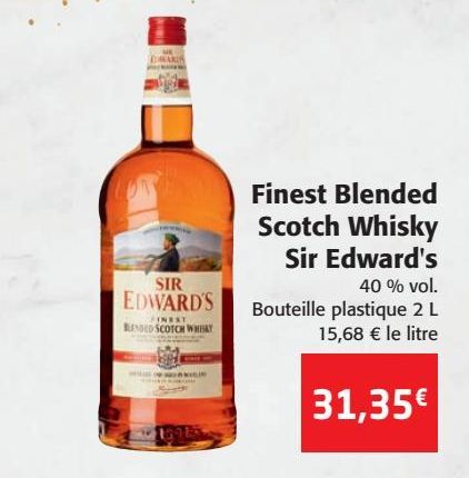 Finest Blended Scotch Whisky Sir Edward's