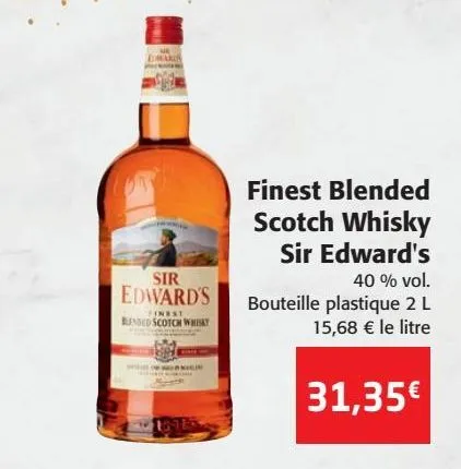 finest blended scotch whisky sir edward's