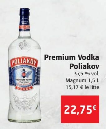 Premium vodka Poliakov