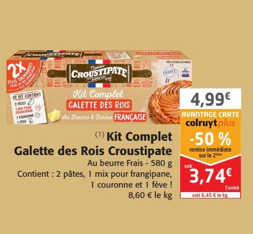 kit Complet Galette des Rois Croustipate 