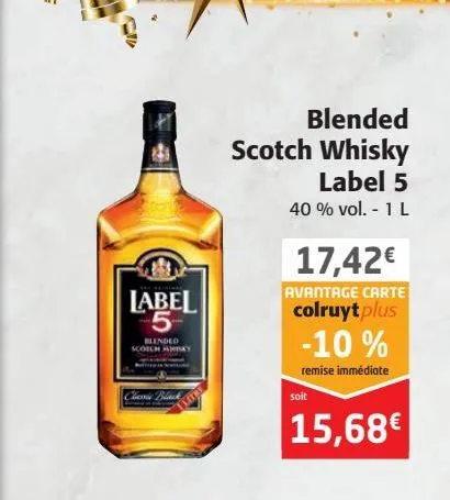 blended scotch whisky label5
