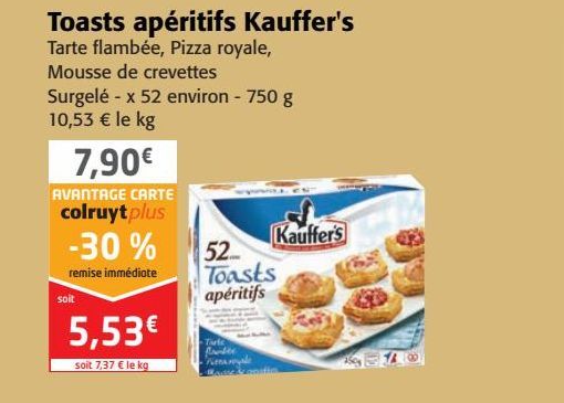 Toasts apéritifs Kauffer's 