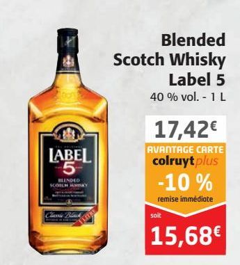 Blended Scotch Whisky Label 5