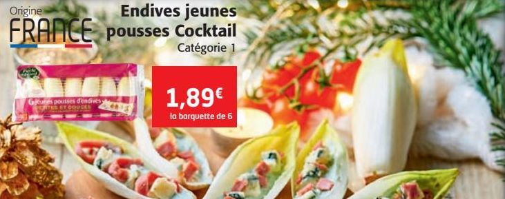 Endives jeunes pousses Cocktail